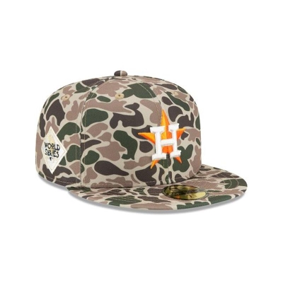 Houston Astros Gorra | New Era MLB Duck Camo 59fifty Fitted Cap Mexico - Verdes
